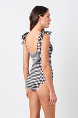 UNE PIECE in Black Gingham