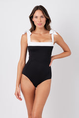 UNE PIECE-Classic Square Neck MONOCHROME TEXTURE