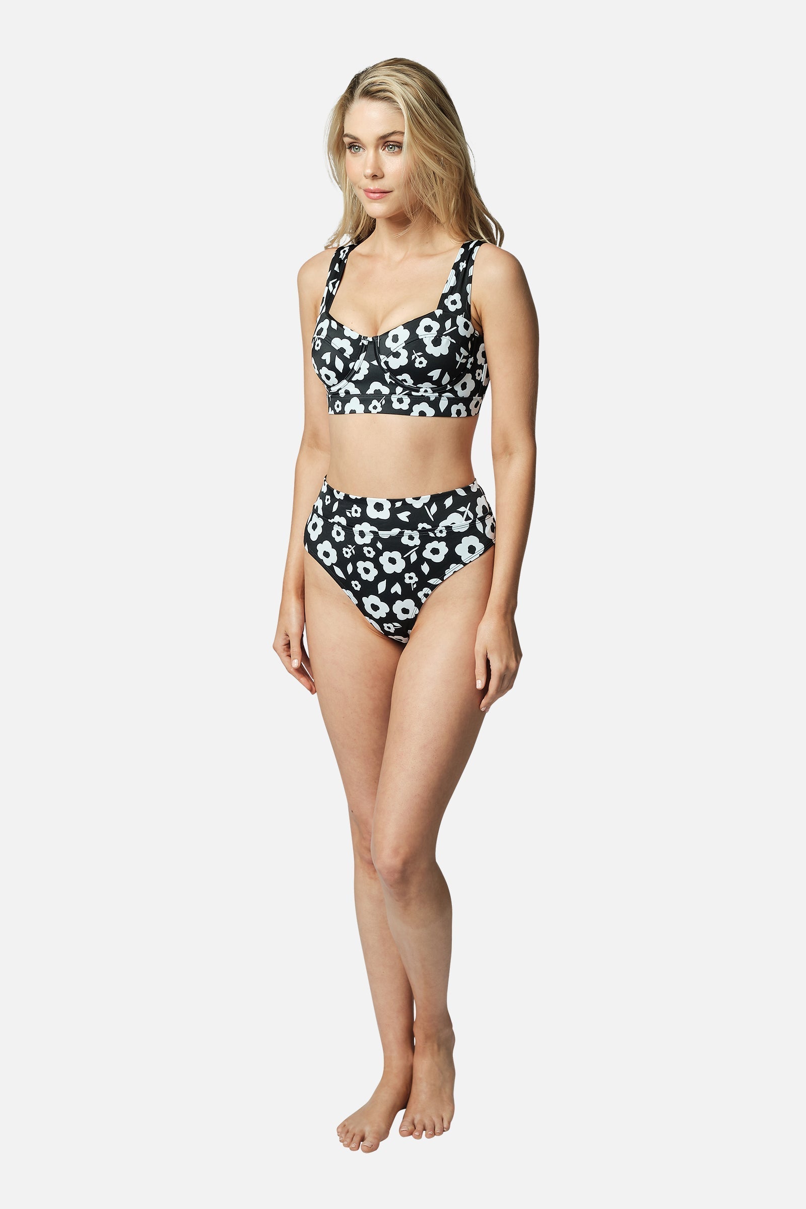 Collective Swimwear - High-Cut High-Waisted Bikini Bottom fifth image