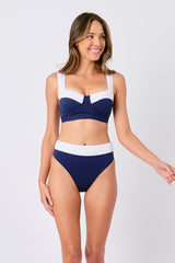 UNE PIECE in Navy Monochrome Texture