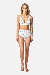 UNE PIECE in Polka Blanc