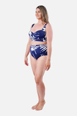 UNE PIECE in Palm Silhouette Navy