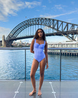 UNE PIECE in Cobalt Blue Gingham