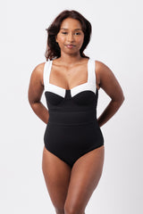 UNE PIECE-Original Bustier Balconette One Piece MONOCHROME TEXTURE