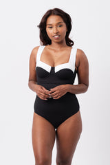 UNE PIECE-Original Bustier Balconette One Piece MONOCHROME TEXTURE