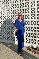 UNE PIECE in Cobalt Blue