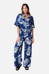 UNE PIECE in Palm Silhouette Navy