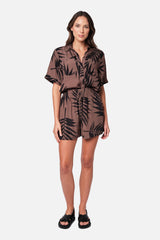 UNE PIECE in Palm Silhouette Chocolate