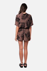 UNE PIECE in Palm Silhouette Chocolate