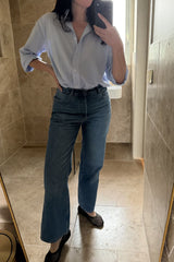 UNE PIECE in Light Blue & White