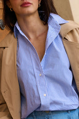 UNE PIECE in Light Blue & White