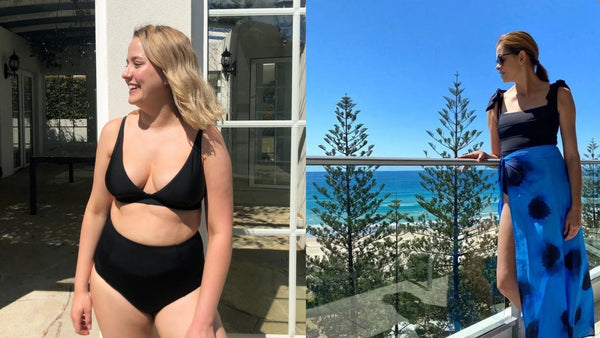 Little Black Swimsuit: Emily and Jacklyn