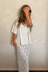 Oversized Boxy T-shirt in Ivory