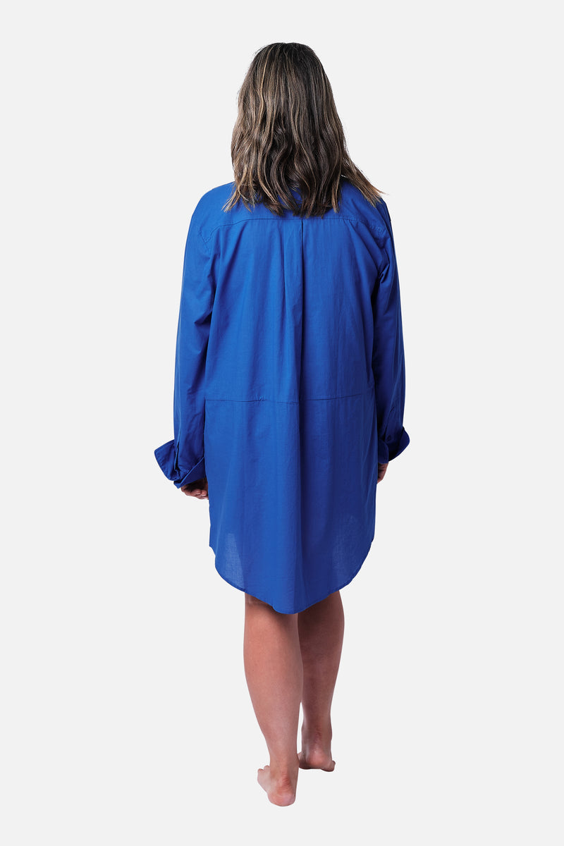 Beach Shirt Dress WATEGOS BLUE-UNE PIECE