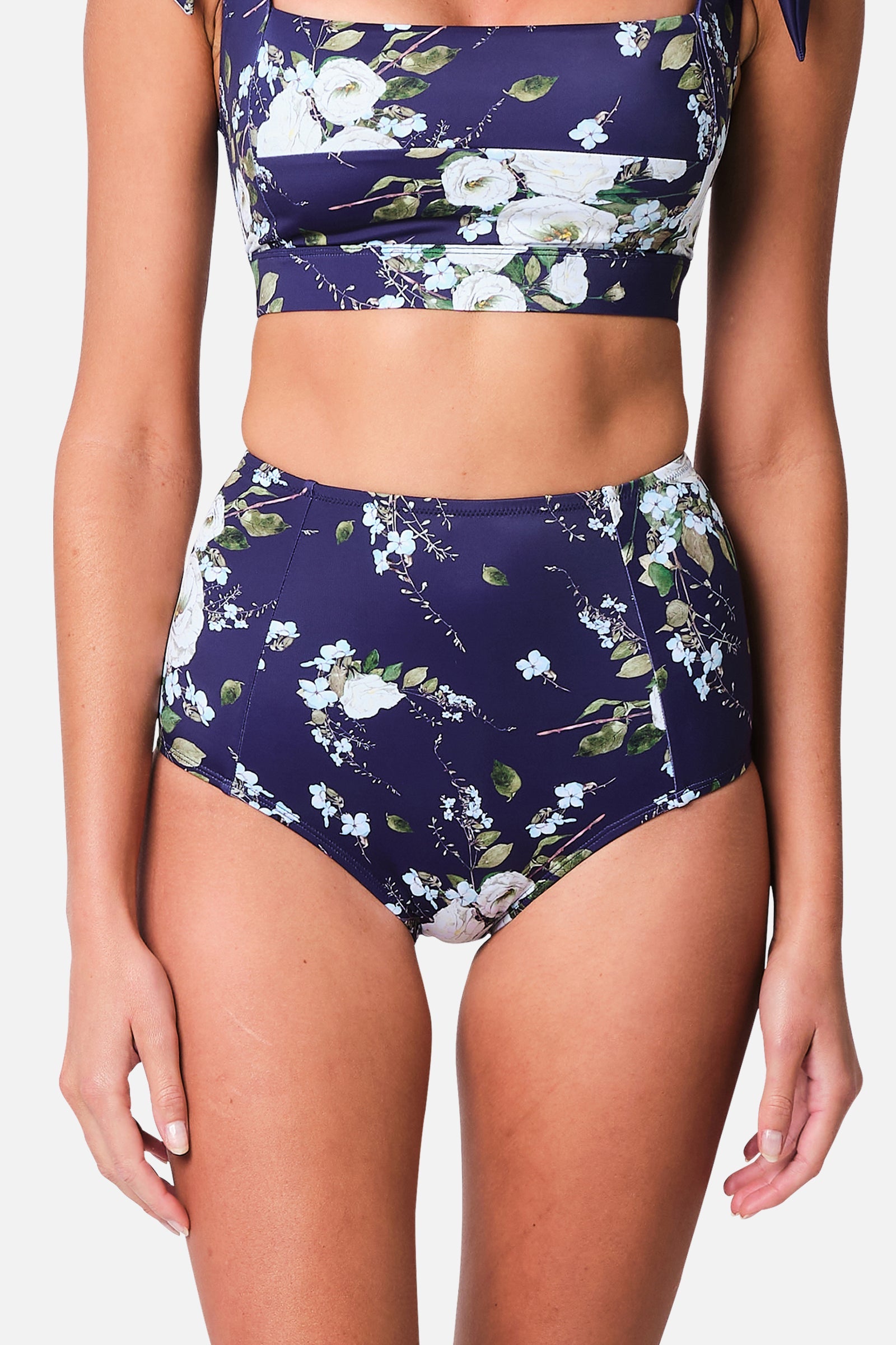 Collective Swimwear Bottom Bikini Waisted-High Never Say Never