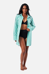 UNE PIECE in Hamptons Stripe Green