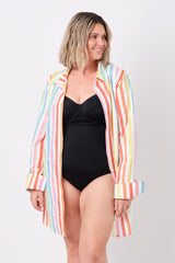 UNE PIECE in Hamptons Stripe Rainbow