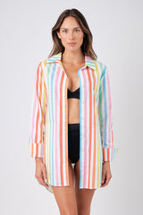 UNE PIECE in Hamptons Stripe Rainbow