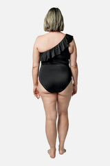 UNE PIECE Frill Classic One Shoulder in Black