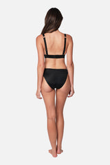 UNE PIECE-Classic Sassy Bikini Bottom BLACK