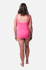 UNE PIECE-Classic Scoop Neck One Piece PINK