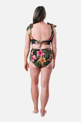 UNE PIECE-Classic Square Neck Bikini Bralette CRESCENT BLOOMS