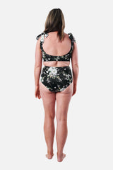 UNE PIECE-Classic Square Neck Bikini Bralette LONDON BOTANICAL BLACK