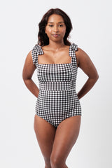 UNE PIECE in Black Gingham