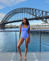 UNE PIECE in Cobalt Blue Gingham