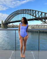 UNE PIECE in Cobalt Blue Gingham