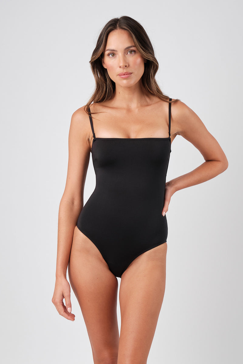 UNE PIECE-Classic Strapless One Piece BLACK