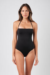 UNE PIECE-Classic Strapless One Piece BLACK