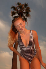 UNE PIECE in Black Gingham