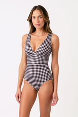 UNE PIECE in Black Gingham