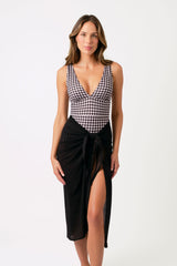 UNE PIECE in Black Gingham