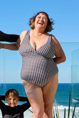 UNE PIECE in Black Gingham