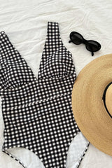 UNE PIECE in Black Gingham