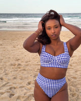 UNE PIECE in Cobalt Blue Gingham
