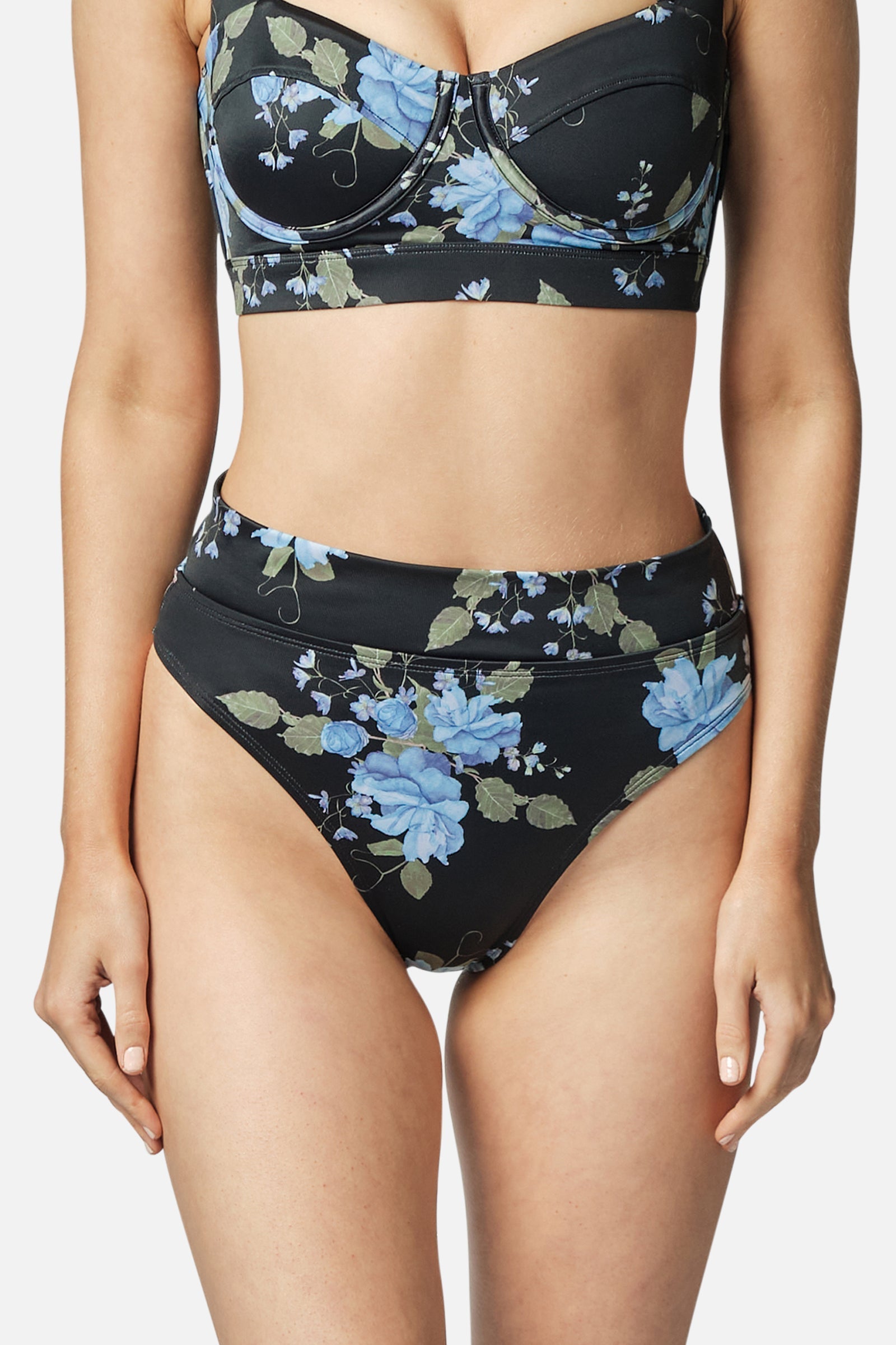 Collective Swimwear Bottom Bikini Waisted-High Cut-High