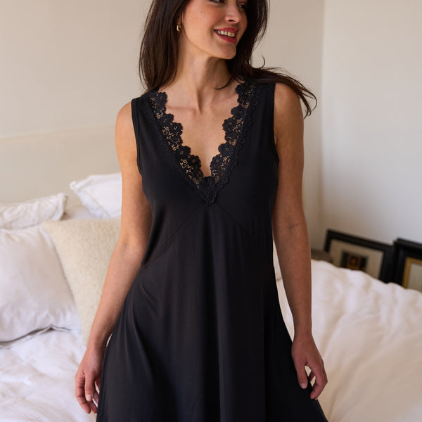 black lace sleep dress Marella Halterneck Faux Leather Maxi Dress Black Selfie Leslie