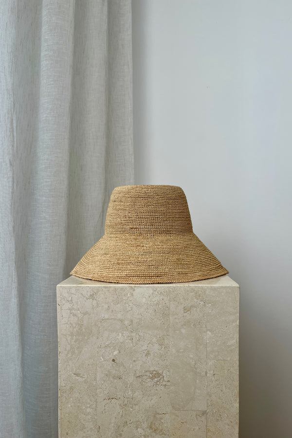 UNE PIECE-Madagascan Raffia Sun Hat NATURAL