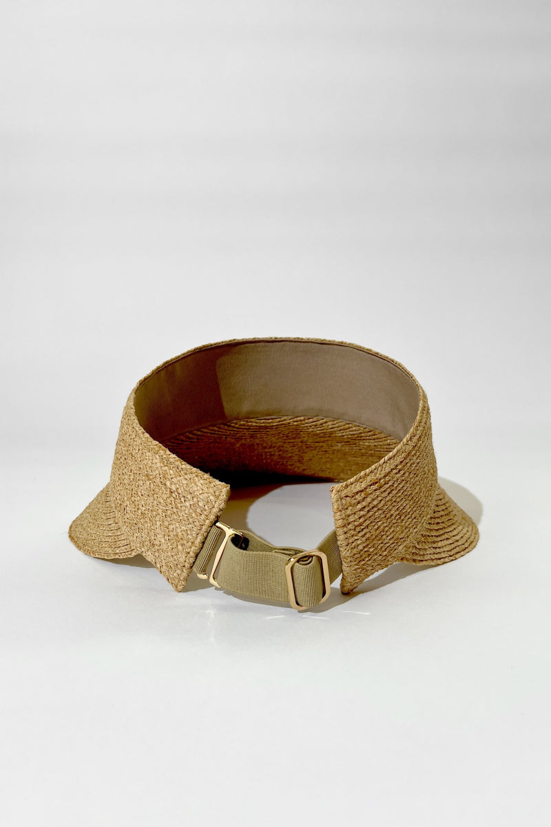 UNE PIECE-Madagascan Raffia Visor NATURAL