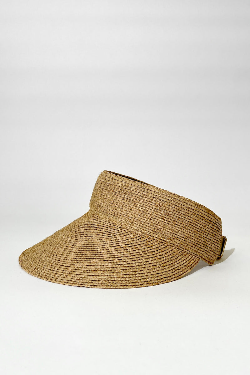 UNE PIECE-Madagascan Raffia Visor NATURAL