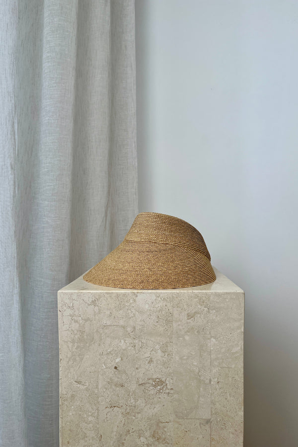 UNE PIECE-Madagascan Raffia Visor NATURAL
