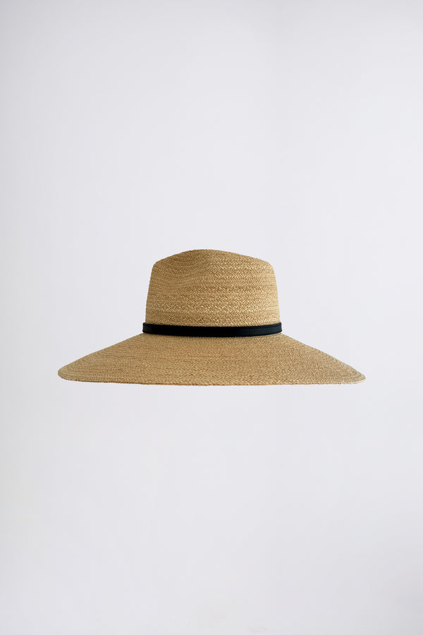 UNE PIECE-Madagascan Raffia Wide Brim Hat NATURAL