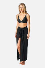 UNE PIECE-Maxi Mesh Sarong BLACK