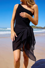 UNE PIECE-Mini Beach Sarong BLACK