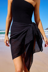 UNE PIECE-Mini Beach Sarong BLACK