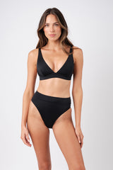 UNE PIECE Never Say Never Bikini Bralette in Black