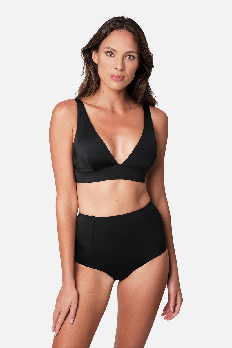 UNE PIECE-Never Say Never Bikini Bralette (DD-F Cup) BLACK